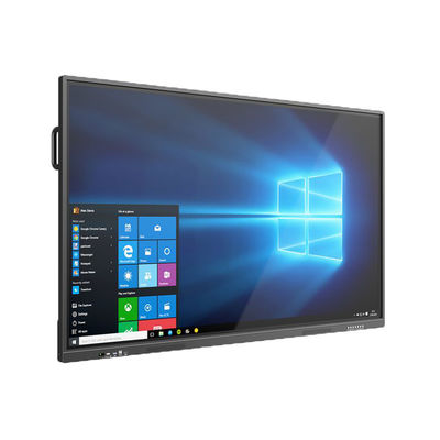 Flat Panel Infrared 10 Points White Board Interactive Touch Screen 13MP Camera