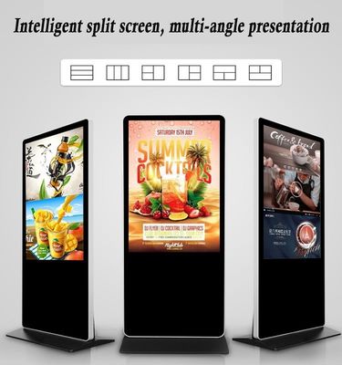 4K Digital Signage Totem Lcd Display 50 Inch Advertising Wifi IR Touch Screen