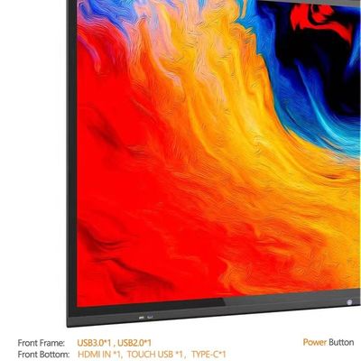 Business Monitor Flat Panel 4K UHD LED Interactive Panel PCAP