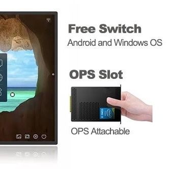 Powerful Interactive Flat Panel Touchscreen USB3.0 75" 4K UHD For Business