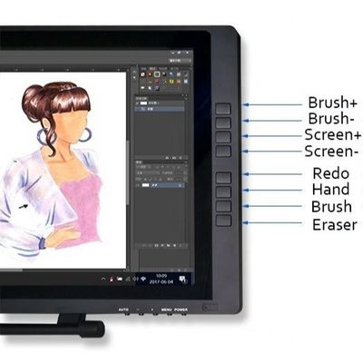 22 Inch Drawing Tablet Monitor 8192 Pressure MAC 1080P IPS Screen ISO