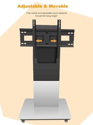 SKD Mobile TV Monitor Stand 100KG MAX Support SPCC Smart Board Floor Stand