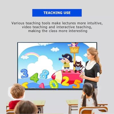 HDMI Input Output Interactive IR Touchscreen Smart Board Built In Light Sensor System