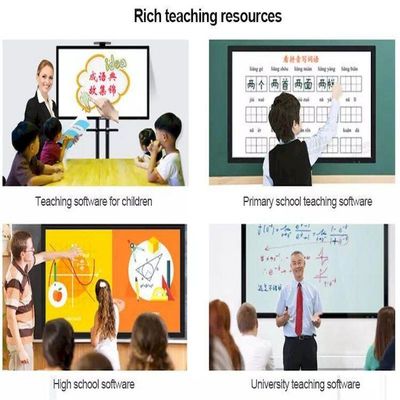 USB HDMI VGA WiFi Bluetooth 4G School Interactive Whiteboard IFP Digital Display For Classroom Teaching Conference