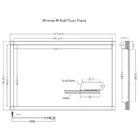 Gesture IR Frame Touch Screen Overlay Kits Smartboard Multitouch 65inch