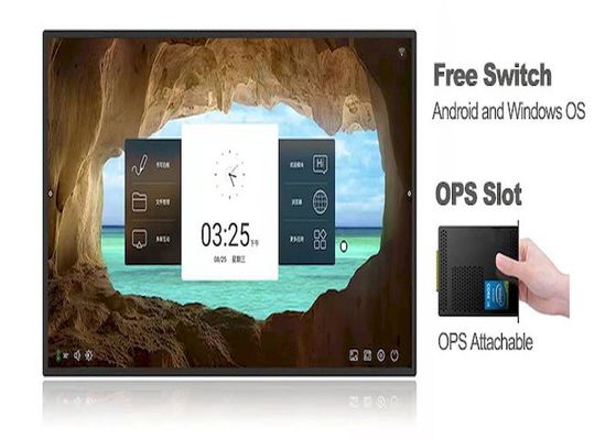 Commerce Interactive Flat Panel VGA Whiteboard Capacitive Touch Display