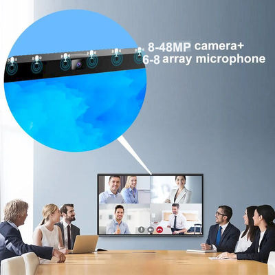 Flat Panel Infrared 10 Points White Board Interactive Touch Screen 13MP Camera