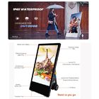 Outdoor Movable Digital Display Totem Advertising Signage Waterproof IP65 Super Thin