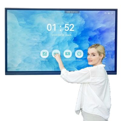 All In One Ir Touch Screen Interactive Whiteboard Smart Flat Panel For Classroom