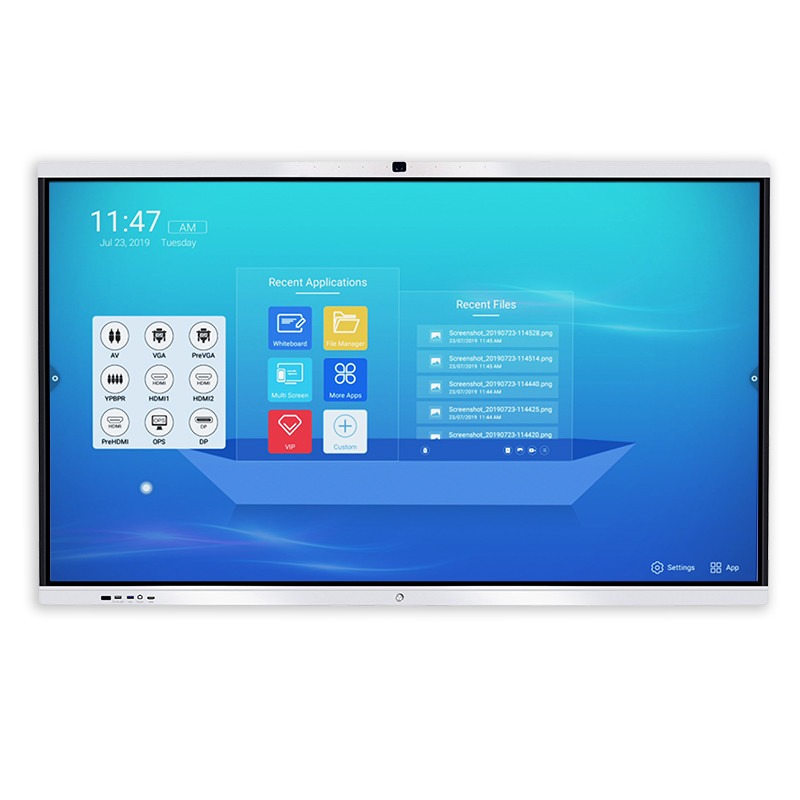 Interactive Flat Panel Display 75" Android 11 4K TypeC Touch Boards