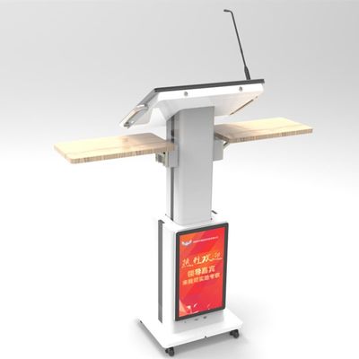 Conference Capacitive Touch Screen IPS Smart Digital Podium Auto Lift