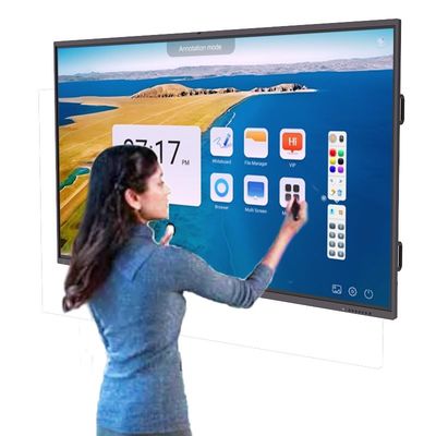 Intelligent Smart Interactive Whiteboard Gesture 4K UHD IR Touch Display LCD