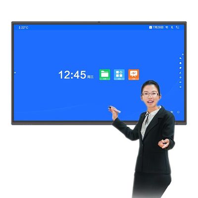Classroom IR Interactive Whiteboard LCD Touchscreen Built In 8MP Camera