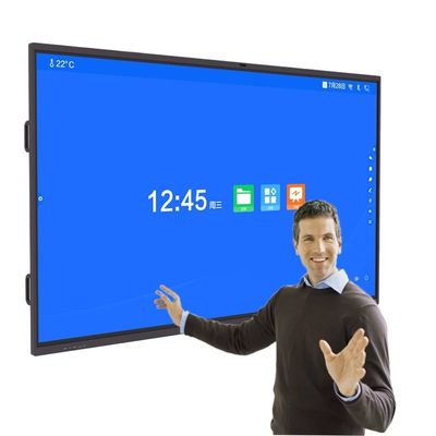 Flat Smart Interactive Whiteboard , 450cd/m2 Multi Touch Interactive Whiteboard