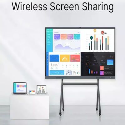 Portable LCD Smart Interactive Whiteboard Touch Screen 4K With 8MP Camera