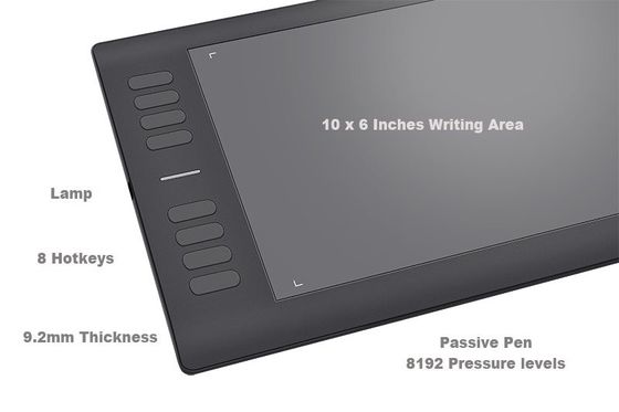 P10 Drawing Tablet Monitor Interactive Writing Tablet Pad Electromagnetic Pen