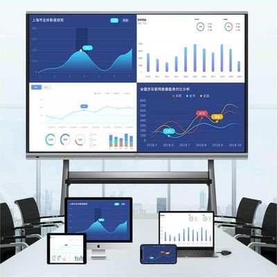 Digital Lcd Display Interactive Smart Whiteboard Finger Multi Touch Screen