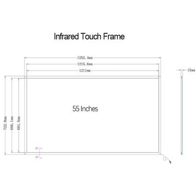 55inch Teaching Ir Multi Touch Screen Overlay For School Classroom