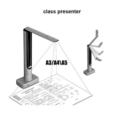 Foldable Visualizer Document Camera Scanner Presenter Adjustable 13MP