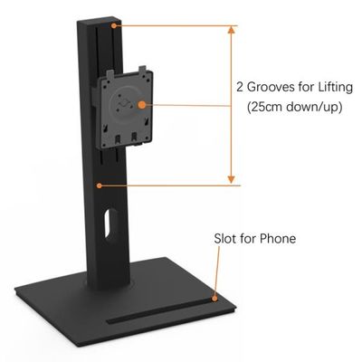 Classroom LCD TV Monitor Stand 100mm Holes LED TV Display Stand FCC