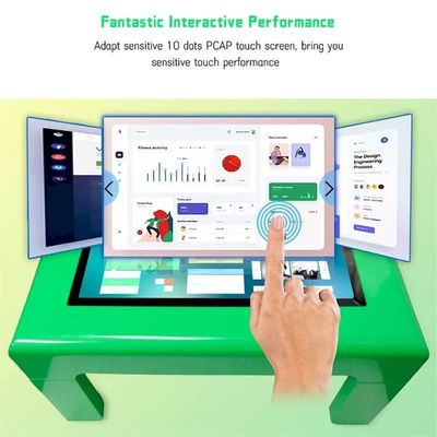 Infrared Smart Interactive Touch Screen Table Multimedia Smooth 4 Legs