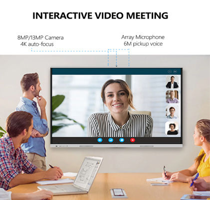 3840X2160P Smart Teaching Board ซอฟต์แวร์ไวท์บอร์ดฟรีสำหรับห้องเรียน Windows Mac Android iOS